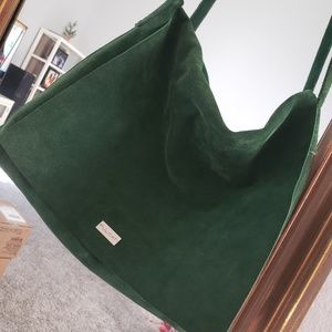 Pulicati Cobalto Crossbody GreenSuede Leather Mess